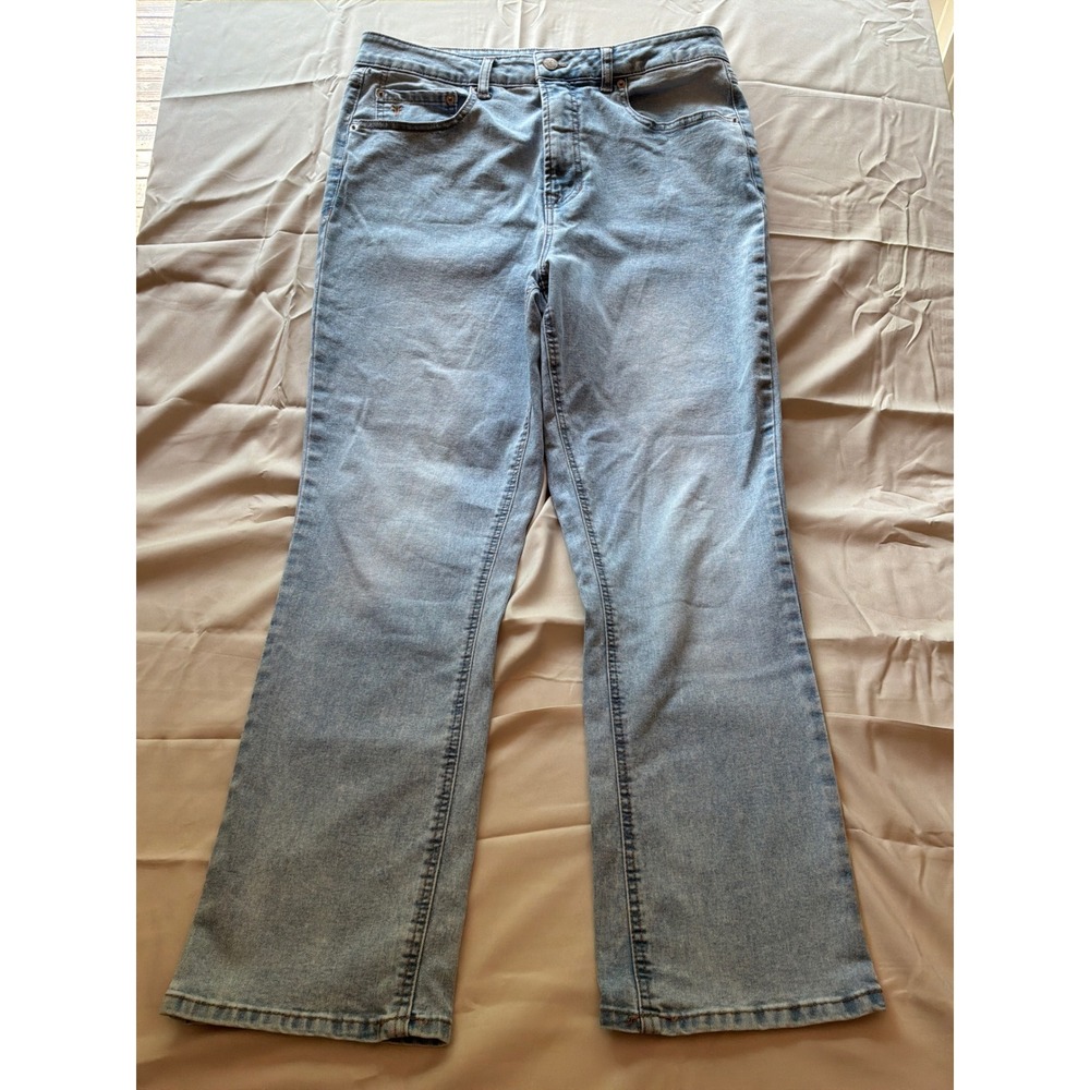 Frye Straight Leg Jeans Women 10/30 Light Blue Stretch Denim Y2K Casual